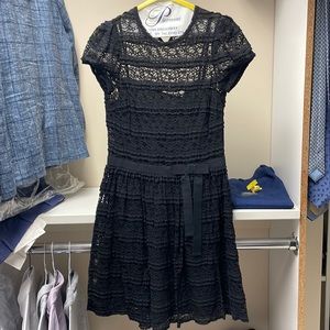 Stunning RED VALENTINO black dress with slip. Size 4